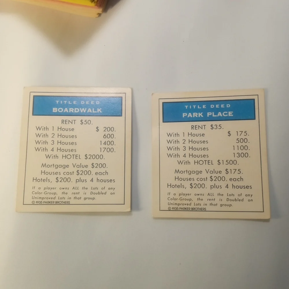 VINTAGE 1985 Monopoly Deluxe 50th Anniversary Restoration Kit Gold Pieces & More